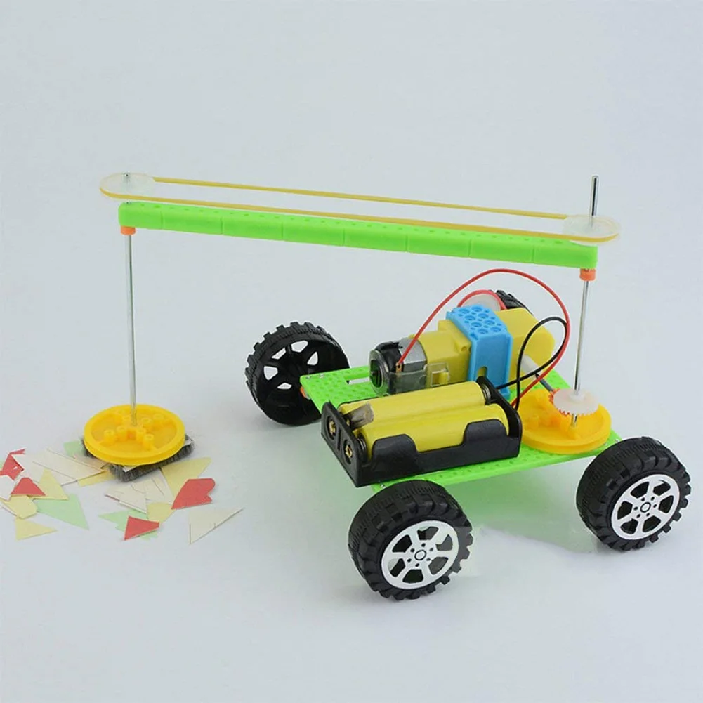 

Physics Experiment Educational Toy Experiment Novelty Sweeping Robot Model Plastic Kids Gift Kits DIY Electric