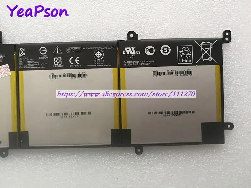 Yeapson 11 31 V 56Wh настоящий C31N1428 Аккумулятор для ноутбука Asus Zenbook серии UX305LA