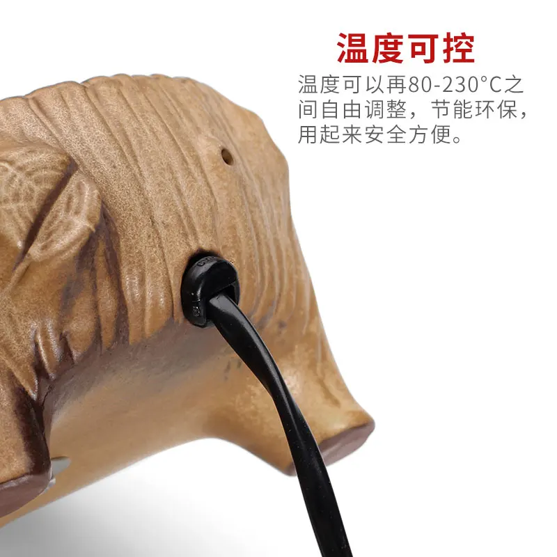 Антикварная электрическая горелка ладана фарфоровая курильница ручной работы