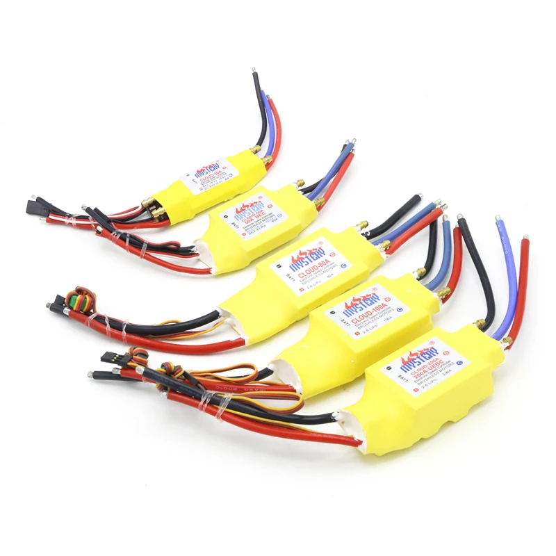 Зарегистрированная 1 шт. 2-7S 30A/50A/80A/100A/200A ESC 5 V/3A 5 V/5A UBEC Бесщеточный Регулятор скорости ESC для RC лодки UBEC 200A/S