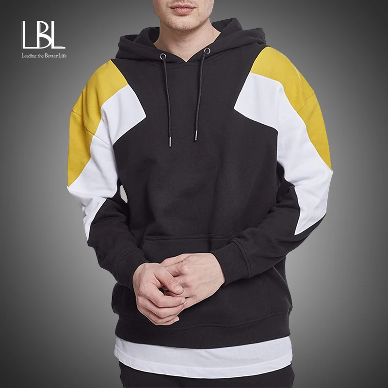 Толстовка LBL Мужская облегающая модная повседневная Уличная одежда в стиле