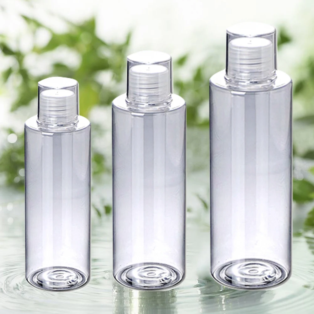 Body Wash Empty Shampoo Travel Container Toner Screw Lids Flip Top Lotion Bottles Essential Oil Clear Home Refillable Cream | Красота и