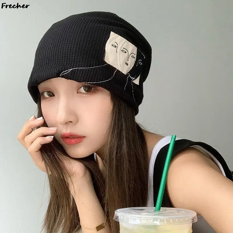 

Fashion Hats For Men And Women Outdoor Casual Art Knitte Skullies Beanies Streetwear Hip Hop Beanie Hat Letter Bonnet