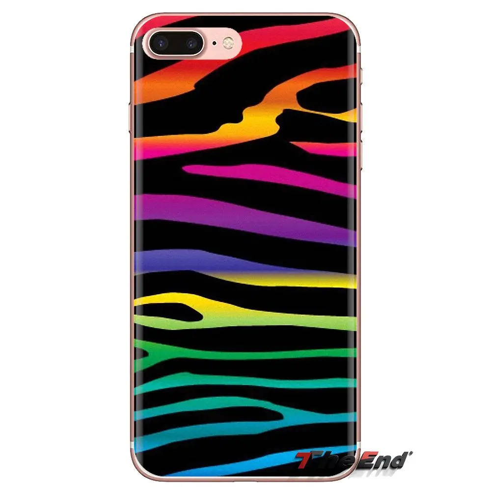 For Xiaomi Mi4 Mi5 Mi5S Mi6 Mi A1 A2 5X 6X 8 9 Lite SE Pro Max Mix 2 3 2S Transparent Soft Shell Covers Colorful neon Zebra |