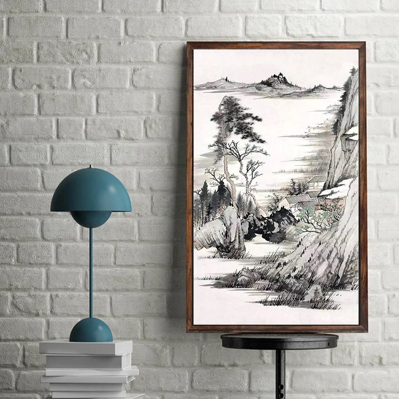 Китайские известные черно-белые Чернила картины по номерам художественные