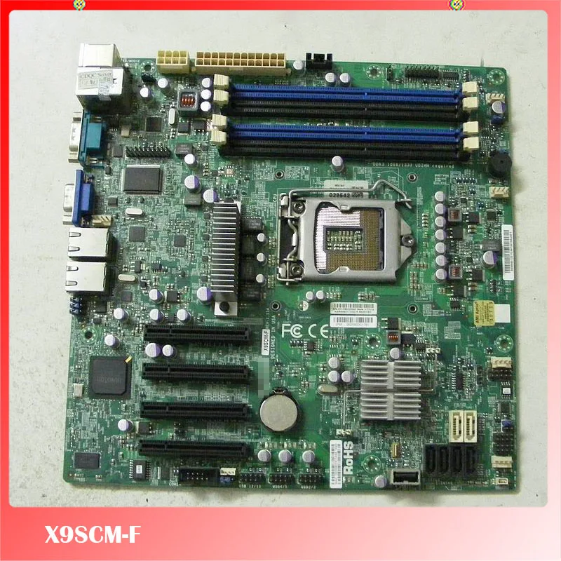 Оригинальная материнская плата для сервера Supermicro X9SCM-FSupport Xeon E3-1200 &amp v2 Max 32GB IPMI