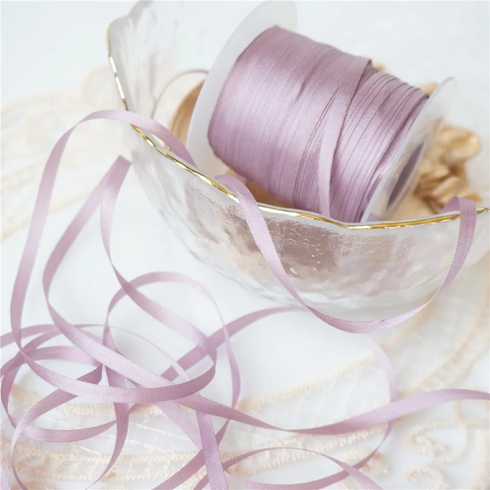 Шелковая вышитая лента 4 мм аксессуары для кукол ручной работы костюм из