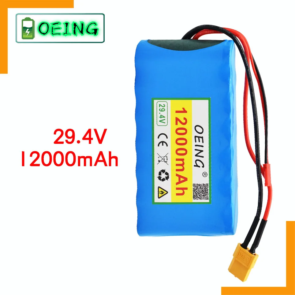 

NEWEST 29V 12Ah 7S1P 29.4V 12000mAh Lithium-ion Battery Pack for Small Electric Unicycles Scooters Toys Bicycle Built-in BMS