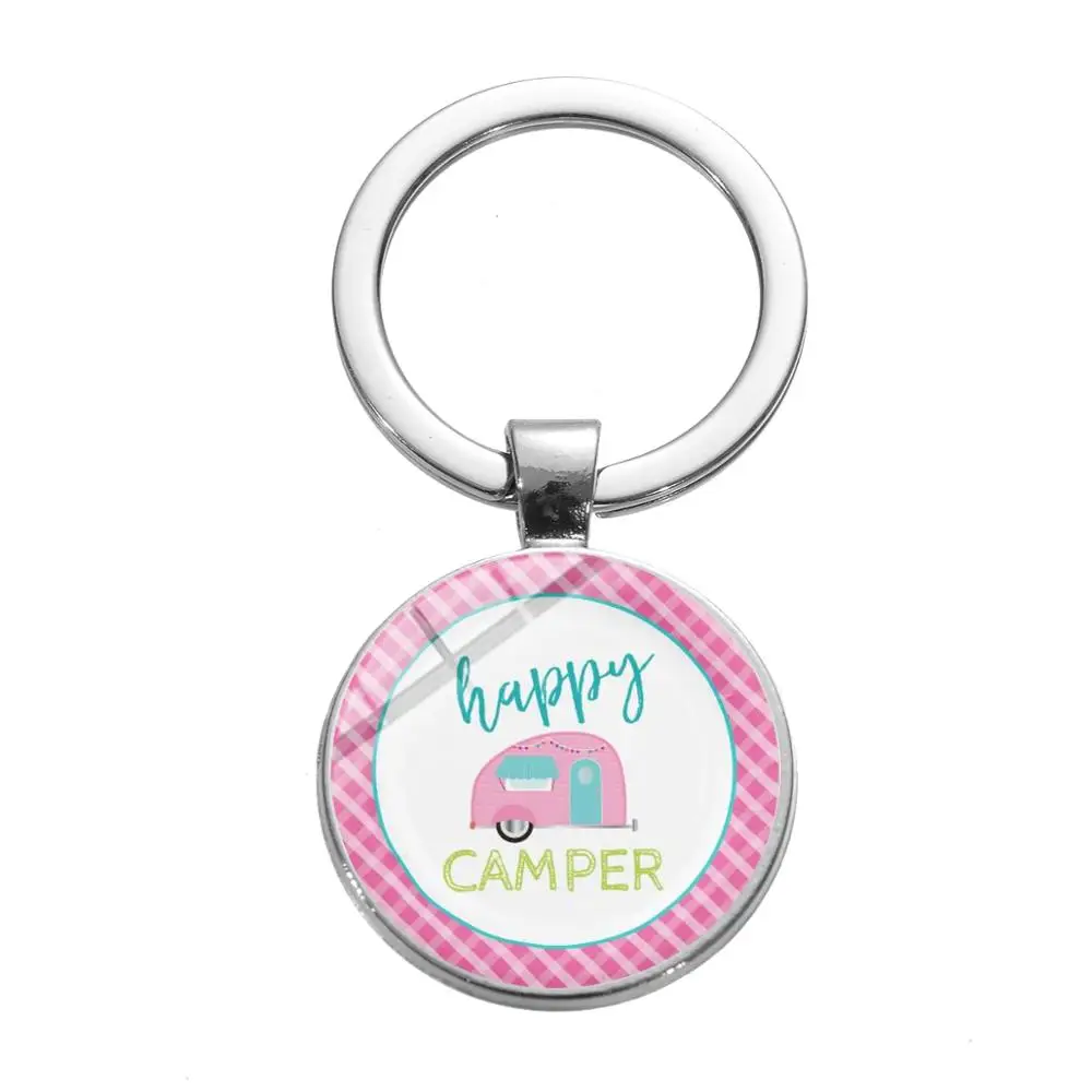 Счастливый брелок для ключей в тематике кемпера забавный мобильный дорожный