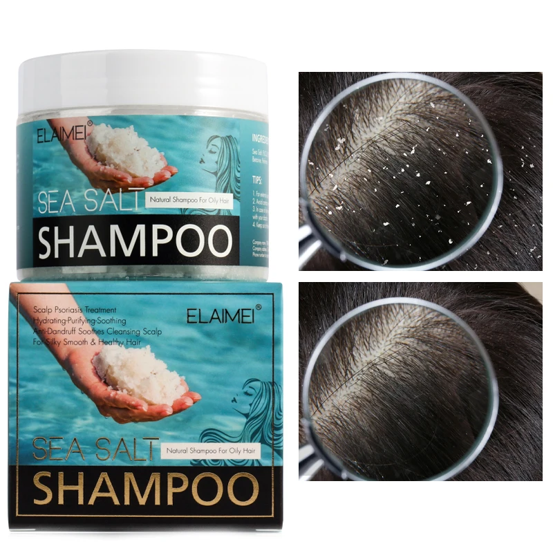 

Sea Salt Shampoo Oil Control Itching Dandruff Cleansing Repairing Nourishing Anti-Mite Repair Damaged Hair Follicles Hair Care