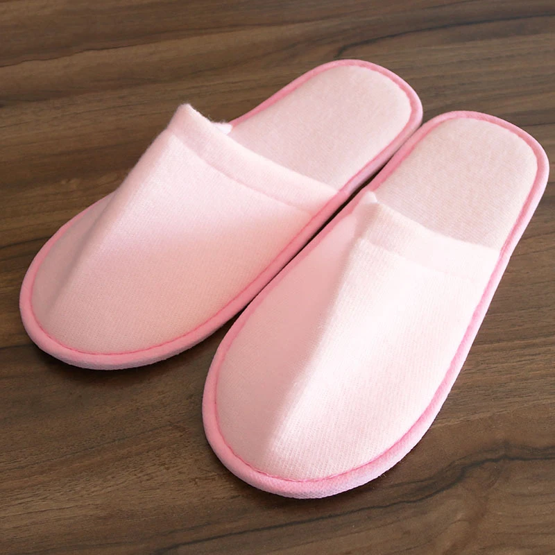 

Simple Colorful Slippers for Men Women Hotel Guest Travel Spa Portable Home Disposable Flip Flop Fit Size Slippers Feet Cover