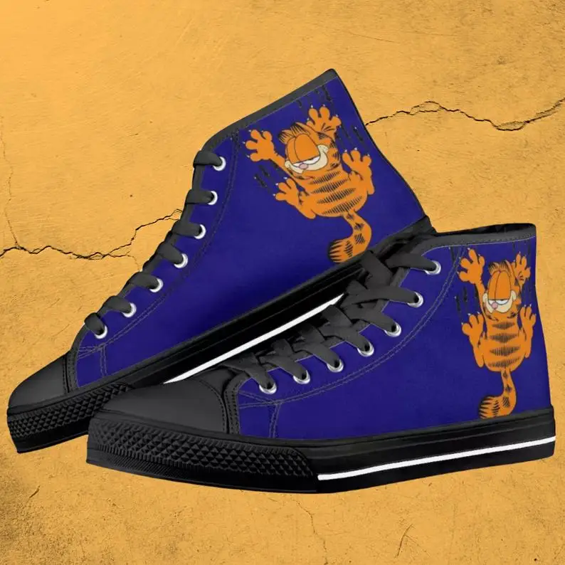 

Garfield shoes high tops Casual Sneakers Shoes For Man High For Men/high Quality Handiness Light Weight Sneakers
