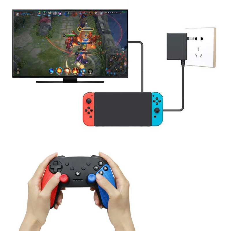 Беспроводной игровой контроллер, джойстик для Nintendo Switch Console, Bluetooth Gamepad Pro Joypad для Android/PC, аксессуары для управления