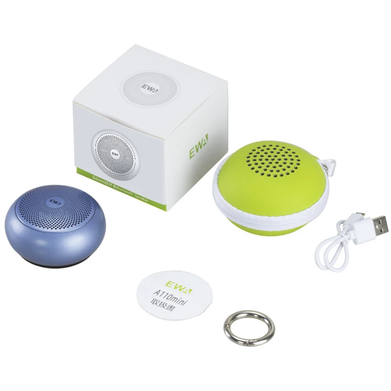 

EWA A110mini Wireless Bluetooth Speaker Portable Built-in Battery Loud Sound Strong Bass Metal Covering
