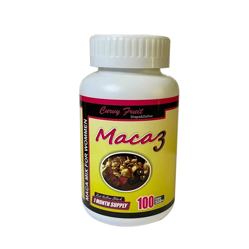 100% Natural Maca-RootMix Weight gain curvaceous body Plump buttock 100 caps/bottle