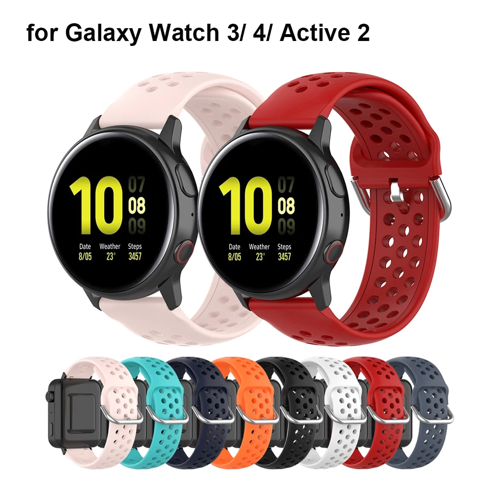 

Strap Watchband for SAMSUNG Galaxy Watch4/ Active2 40mm 44mm/ Watch 3 41mm 45mm/ Watch 4 Classic 46mm 42mm Band Silicone 20 22mm