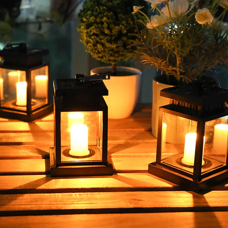 Светодиодный лампочка в виде свечки на солнечной батарее уличный подвесной