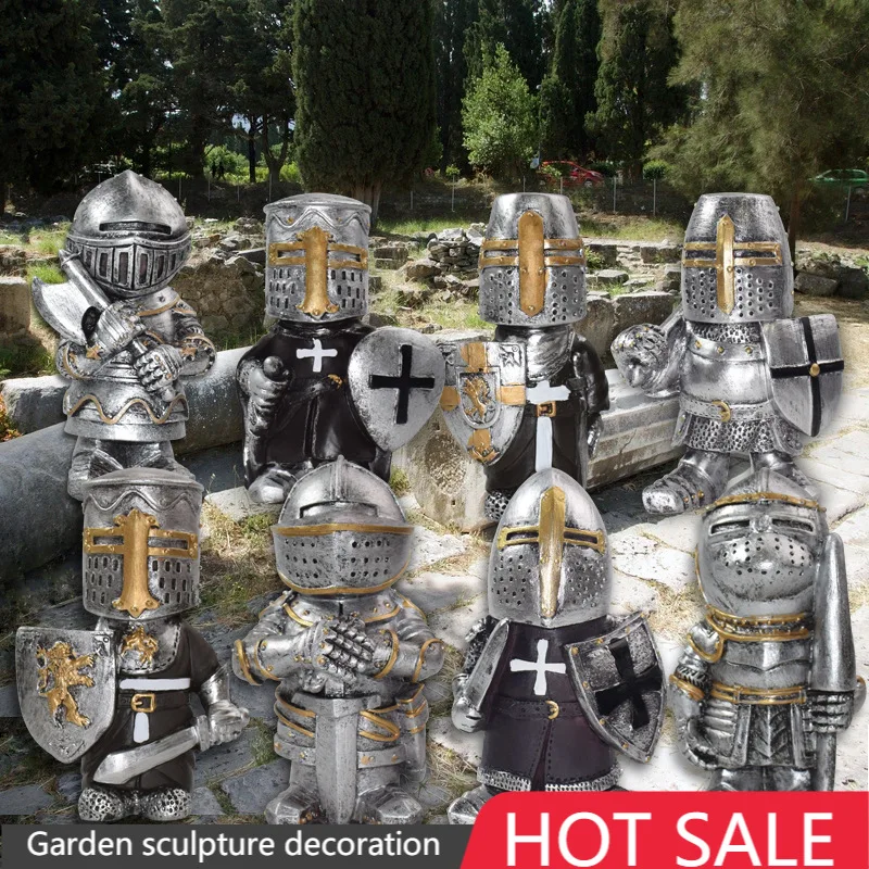 

Garden Statue Knight Dwarf Guard Armor Miniature Knights Sculpture For Home Garden Decor Garden Decoration Outdoor Jardin Garten