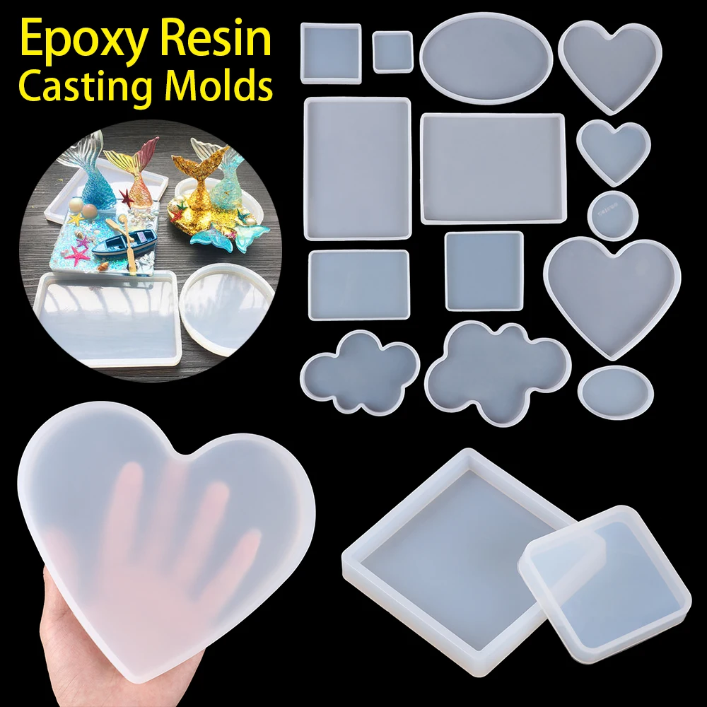 2020 Горячая продажа прозрачные жидкие Искусство Силиконовые горки формы смолы