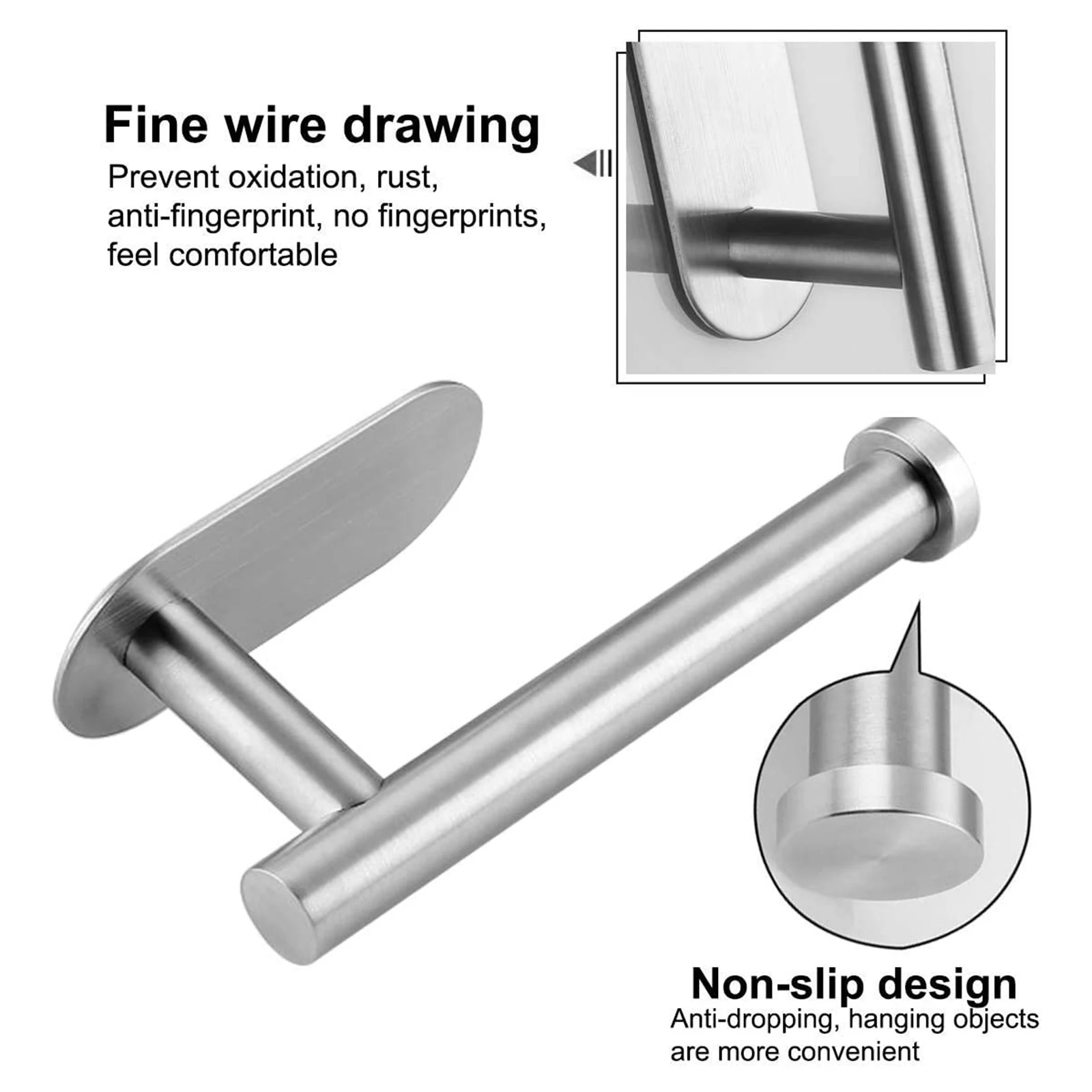 Самоклеящийся держатель для туалетной бумаги ванной комнаты полка из