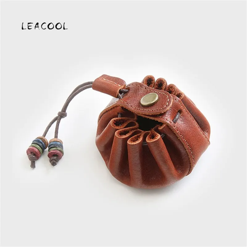 Оригинальный маленький кошелек унисекс из натуральной кожи ручной работы сумка