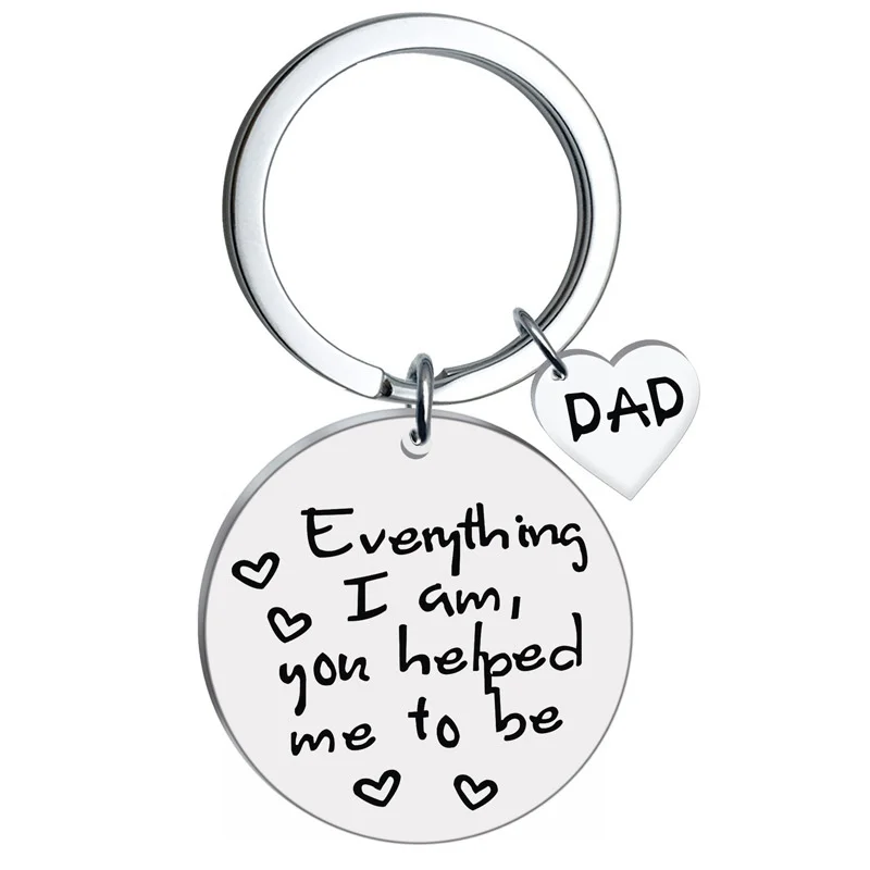 Брелок из нержавеющей стали 2020 военный с надписью на английском языке круглая