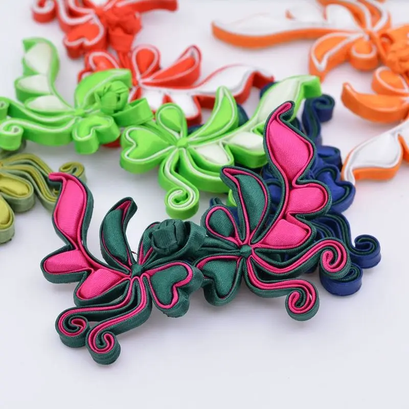 1 Pair Chinese Swallow Closure Buttons Knot Fastener Tang Suit Cheongsam Button Handmade Craft Sewing Accessories|Пуговицы| |