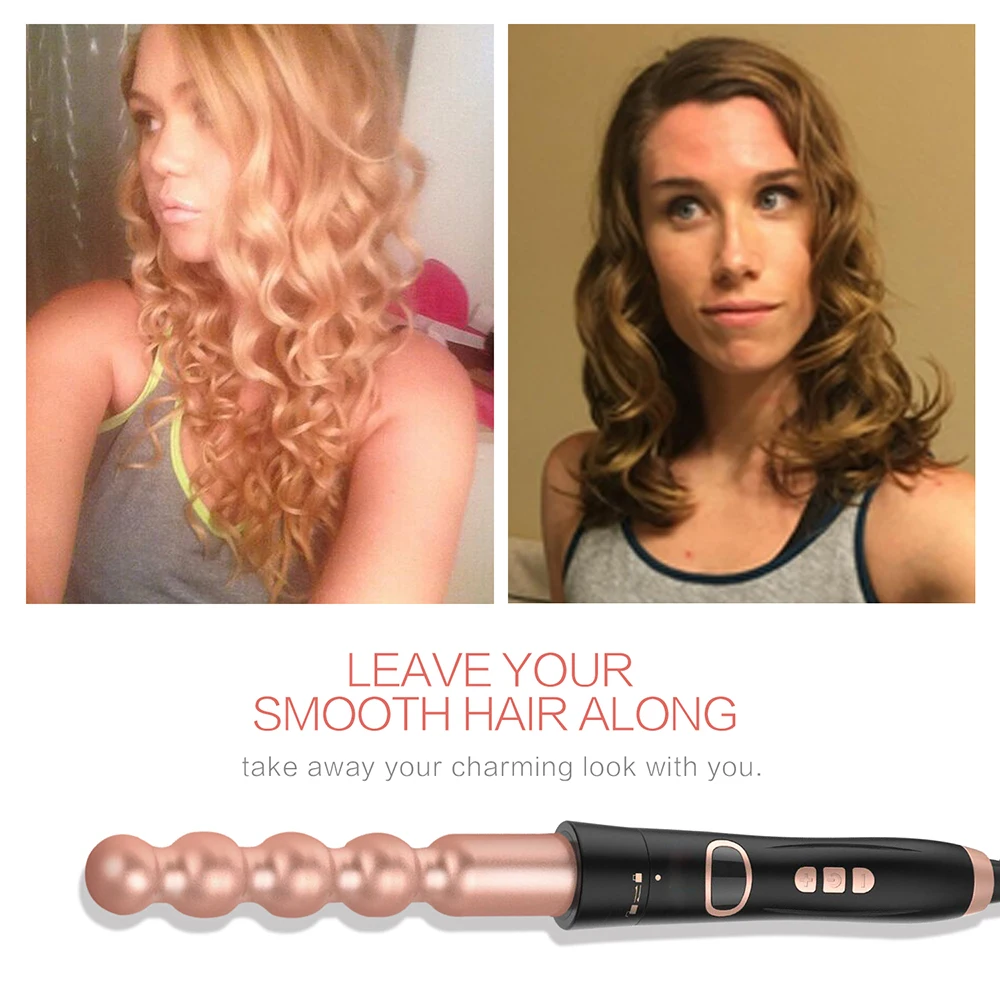 

Electric 5 in 1 Curling Iron Hair Curler Wand Set Professional Salon Home Use Barrel Wand Corrugation for Hair Styler with 5/3P