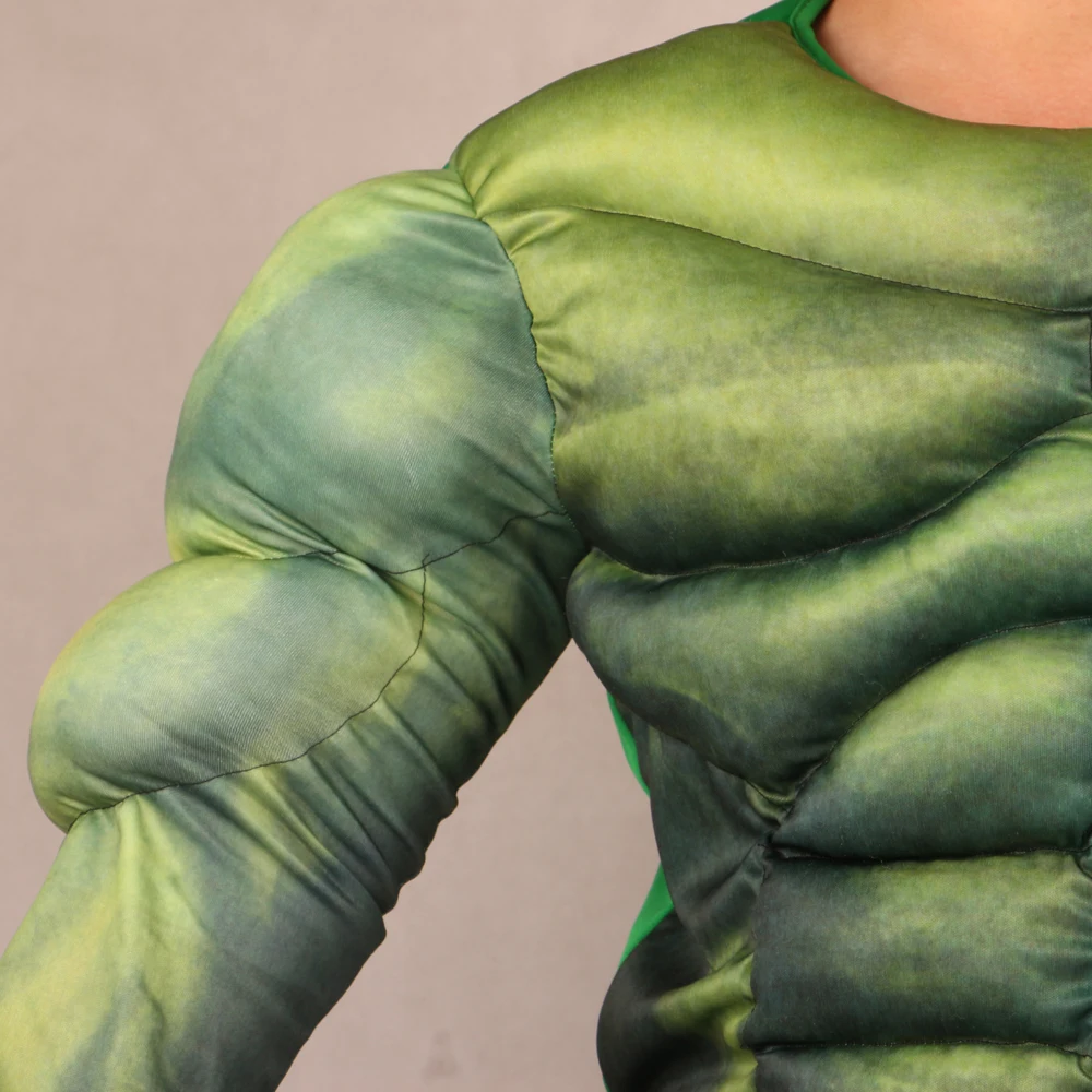 Детский костюм Халка супергероя прикрепленная маска перчатки косплей детское