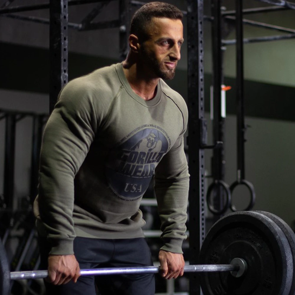 Спортивная Толстовка для мужчин повседневные хлопковые толстовки спортивная