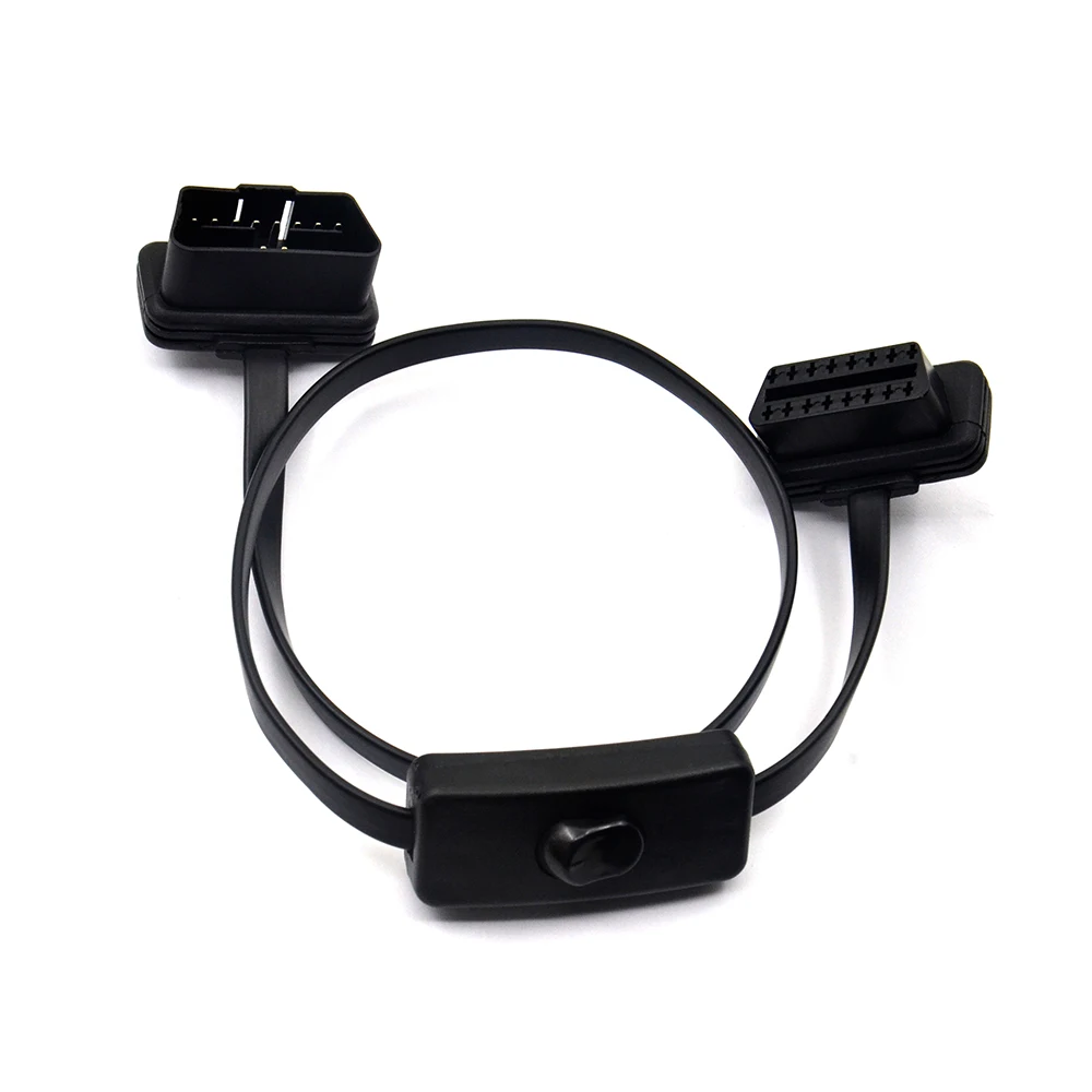 Разветвитель OBD 2 удлинитель от 1 до с переключателем Y-образный штекер два
