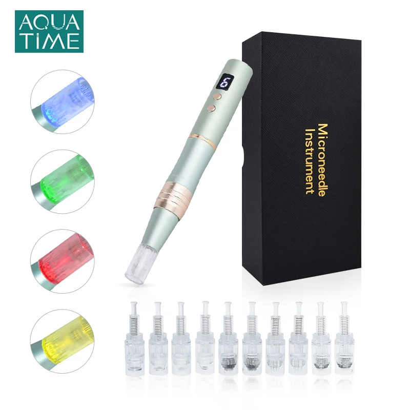 

Derma Pen Wireless Microneedeling Pen Dr Pen with LED Photon Electric Nano Micro Needle Beauty Instrument Tattoo PMU MTS Machine