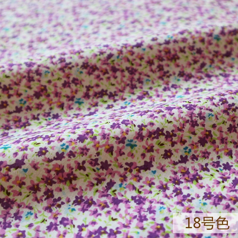50x145 см печать свежий цветочный саржа хлопковая Лоскутная Ткань DIY шитье детская одежда ткань сделать постельные принадлежности одеяло для ребенка и ребенка
