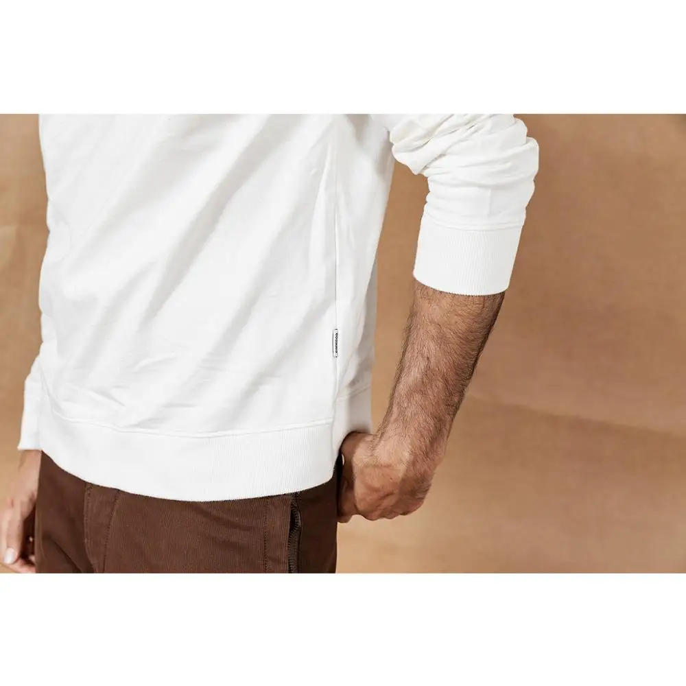 Мужское худи с надписью SIMWOOD модный повседневный свитшот круглым вырезом новая