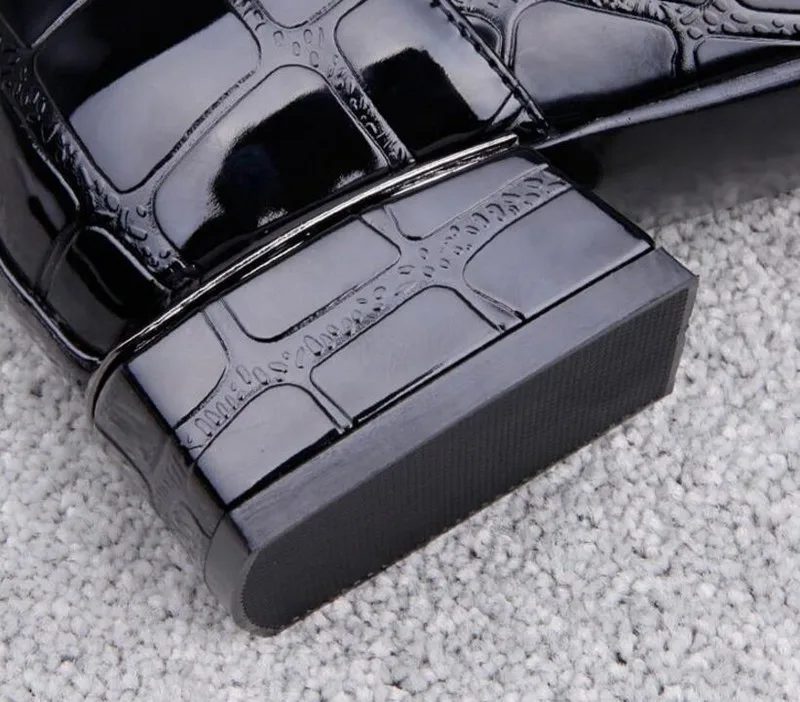 

LIBIELIy Luxury Women Boots Winter Shoes Heels Ankle Boots Motorcyle Punk Shoes Woman Warm Black Plus Size Square Toe Shoes