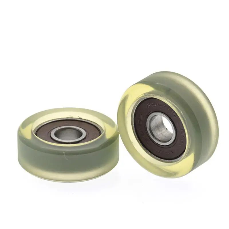 Подшипник ролика с низким уровнем шума из полиуретана PU 608 608RS мягкой резины 8x30x11 мм, 10 шт./50 шт.