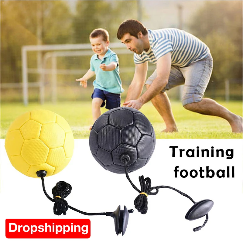 Football training ball Kick Soccer Ball TPU Size 2 kids adult futbol with String beginner Trainer Practice Belt dropshipping
