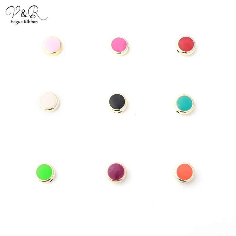 Круглые Эмалированные бусины сделай сам для изготовления украшений ручной