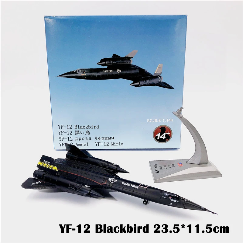 1:144 ВМС США SR71 Дрозд высотные разведки Scoutplane Самолет металла модель самолета