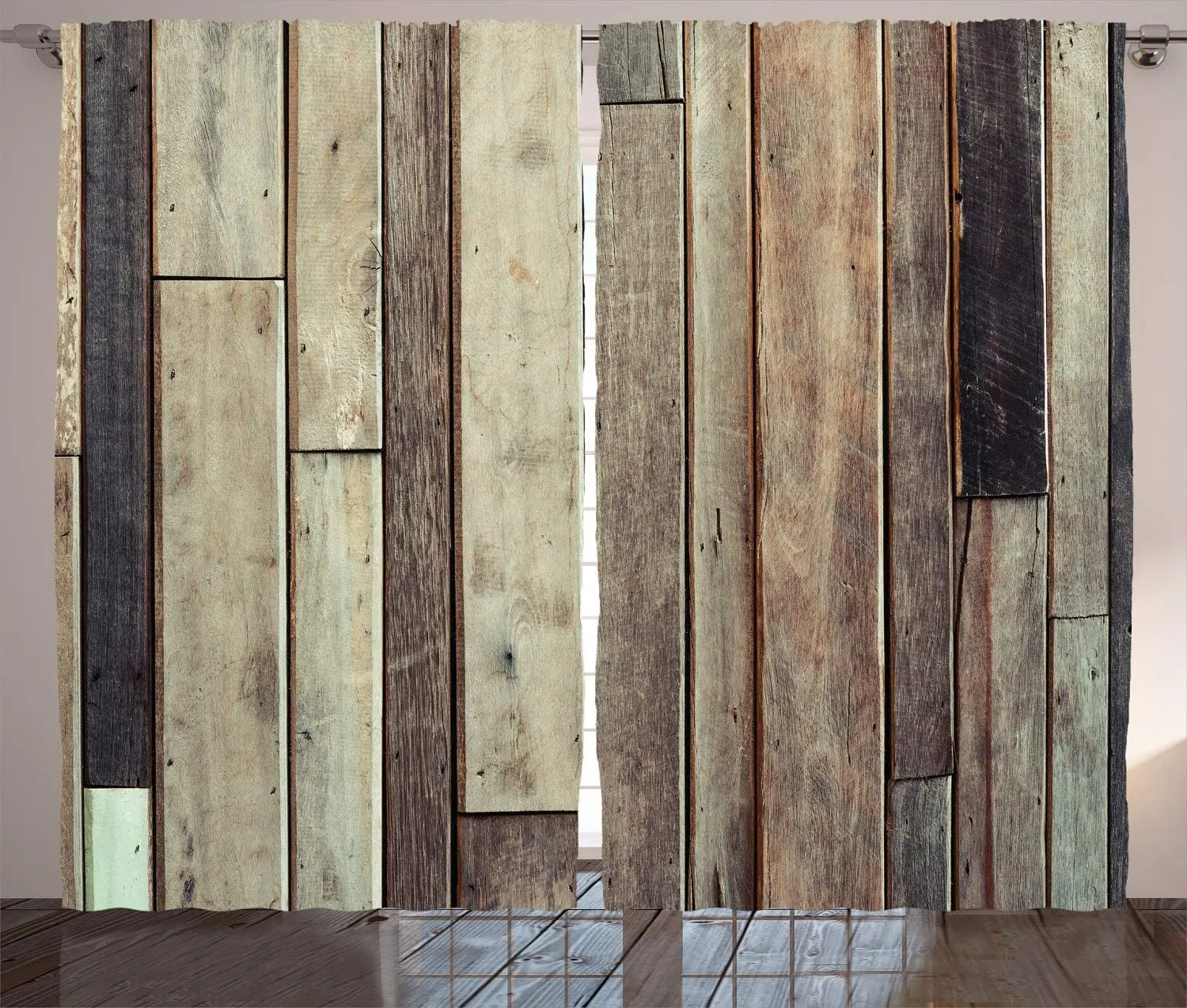 Деревянные шторы античные доски напольное покрытие Настенная картина