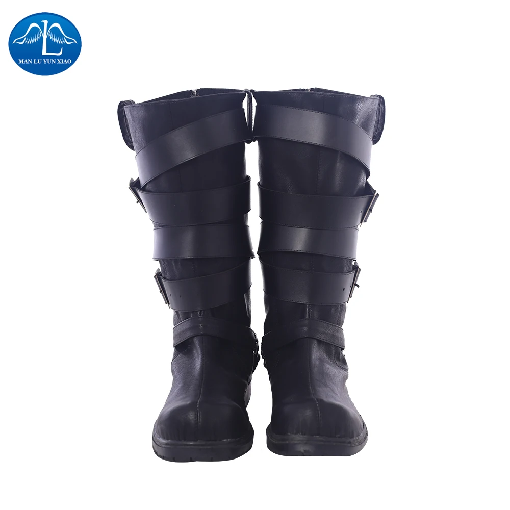 Manluyunxiao Dante Cosplay Male High Boots Leather Shoes Carnival Halloween Costumes for Men DMC 5 Deluxe Outfit | Тематическая