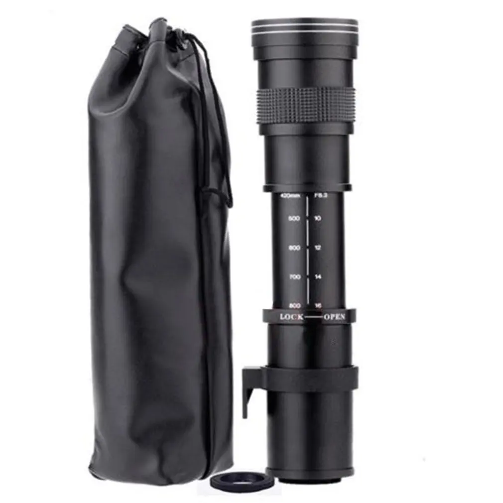 

420-800mm F/8.3-16 Telephoto Zoom Lens for DSLR Camera D5100 D5300 D5200 D7500 D3300 D3400 D3200 D90 D7200 D5600 D3X