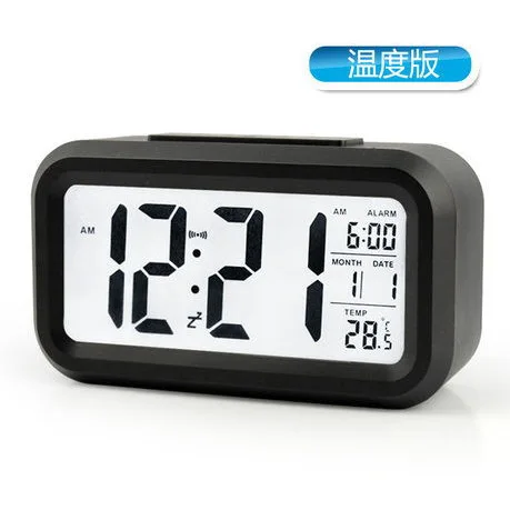 

2021 smart Clock Temperature lazy sleepy alarm silent backlight electronic clock creative digital clock gift