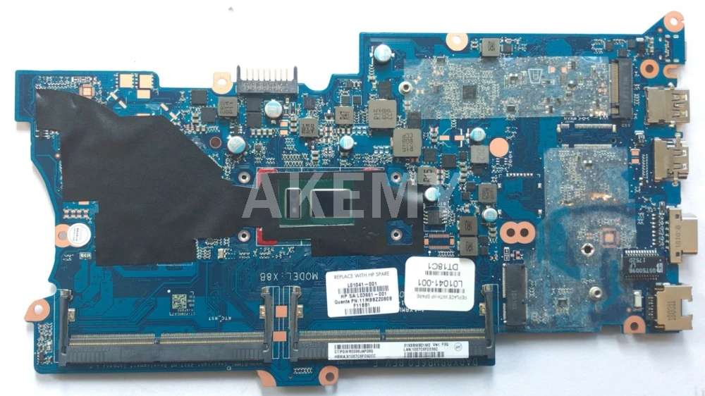 Akemy DA0X8BMB6F0 для HP ProBook 430 G5 440 Тетрадь Материнская плата ноутбука I5 8250U L01039-001 L01039-601