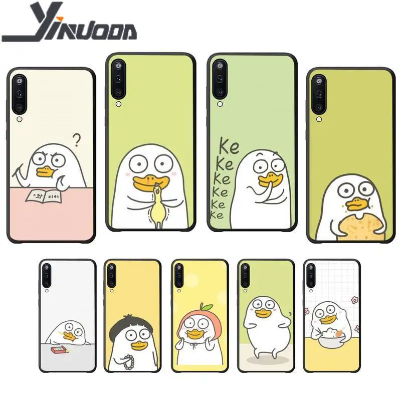 Мягкий черный чехол для телефона Yinuoda Little Duck Liu Samsung galaxy A6 A7 2017 2018 A9 A10 A20 A30S A40 A50 A70 A80