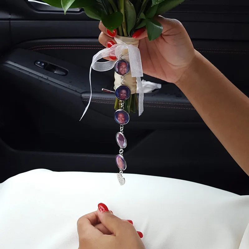 Шарм на память для свадебного букета шармы с фотографиями заказ от 1 до 5 круглый