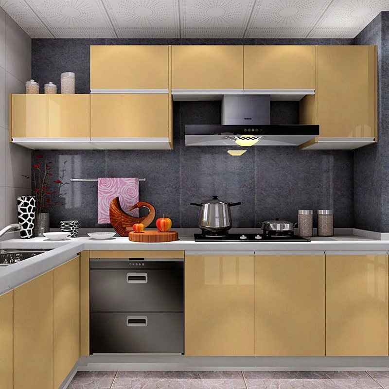 

ПВХ Самоклеящиеся обои, пленка для мебели, настенные наклейки для кухонного шкафа, двери, ПВХ Самоклеящиеся обои, водонепроницаемые Обои дл...