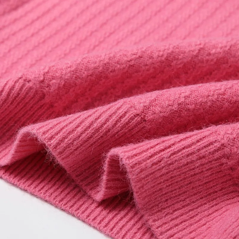 

Artsnie Winter 2020 O Neck Long Sleeve Sweater Women Streetwear Casual Pink Pull Femme Warm Knitted Oversized Sweaters Mujer