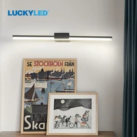 luckyled picture light ac85 265v 8w 10w 12w modern nordic wall light black white wall lamp fixture indoor for bedroom bathroom