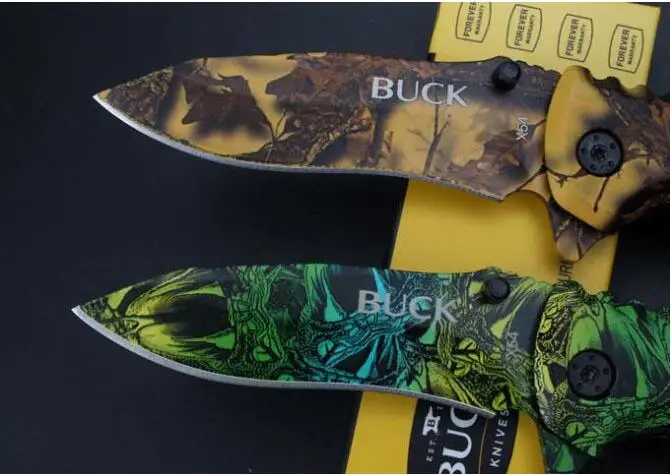 Новые охотничьи ножи из США Buck Orange Blaze Camo многофункциональный швейцарский нож